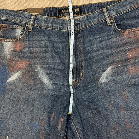 Lauren Ralph Lauren Womens Blue Denim Jeans High Rise Crop Atlas Wash 18W NWT - Picture 11 of 16